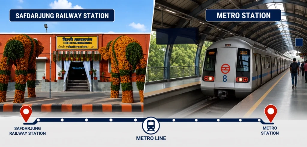 Safdarjung Railway Station Nearest Metro