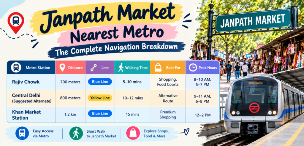 Janpath Market Nearest Metro: Your Complete Navigation Guide Janpath Market Nearest Metro