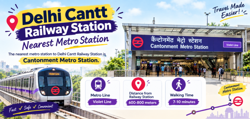 Delhi Cantt Railway Station Nearest Metro: Complete Navigation Guide Delhi Cantt Railway Station Nearest Metro