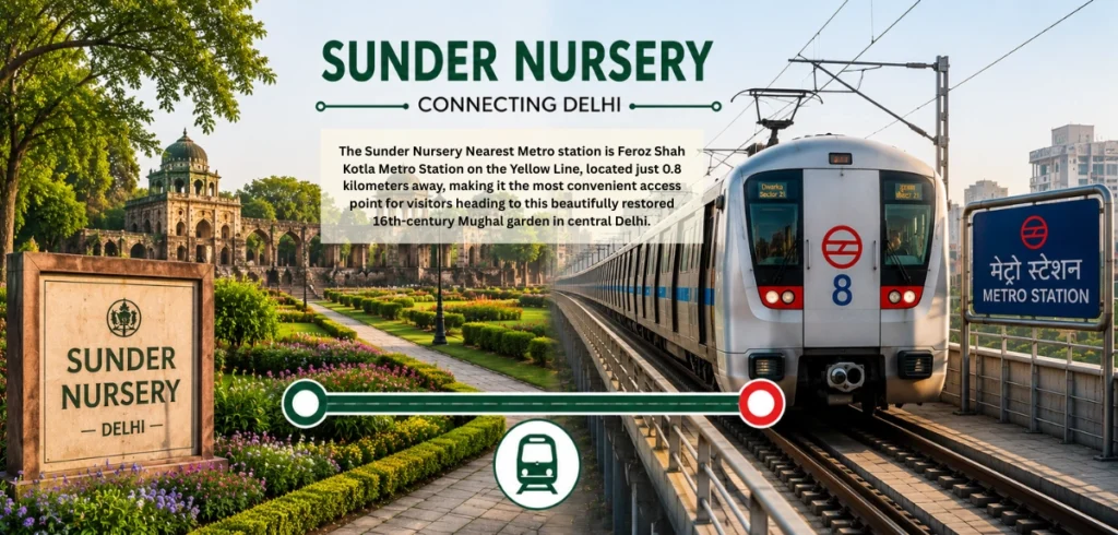 Sunder Nursery Nearest Metro: Route, Distance, Timings and Travel Guide Sunder Nursery Nearest Metro